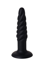 Винтообразная анальная пробка Spiral Butt Plug (Цвет: черный)