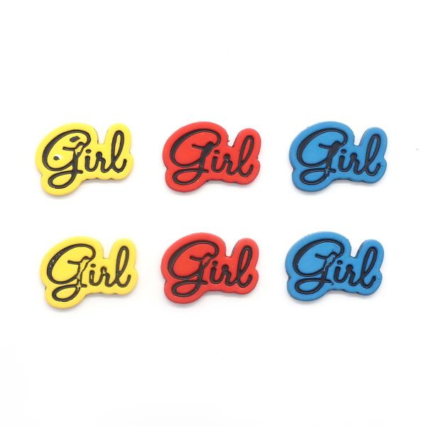 Украшения декоративные: пуговицы Girl, 6 шт, Magic Buttons I1584-DW2
