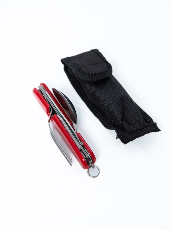 Набор столовых приборов K524B цвет red (8,5 см)