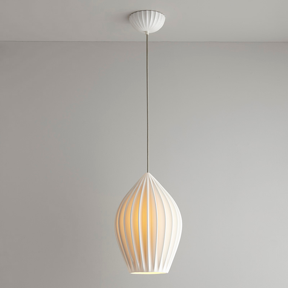 Подвесной светильник Original BTC Fin Extra Large Pendant, Sand and Taupe Braided Cable, FP571N