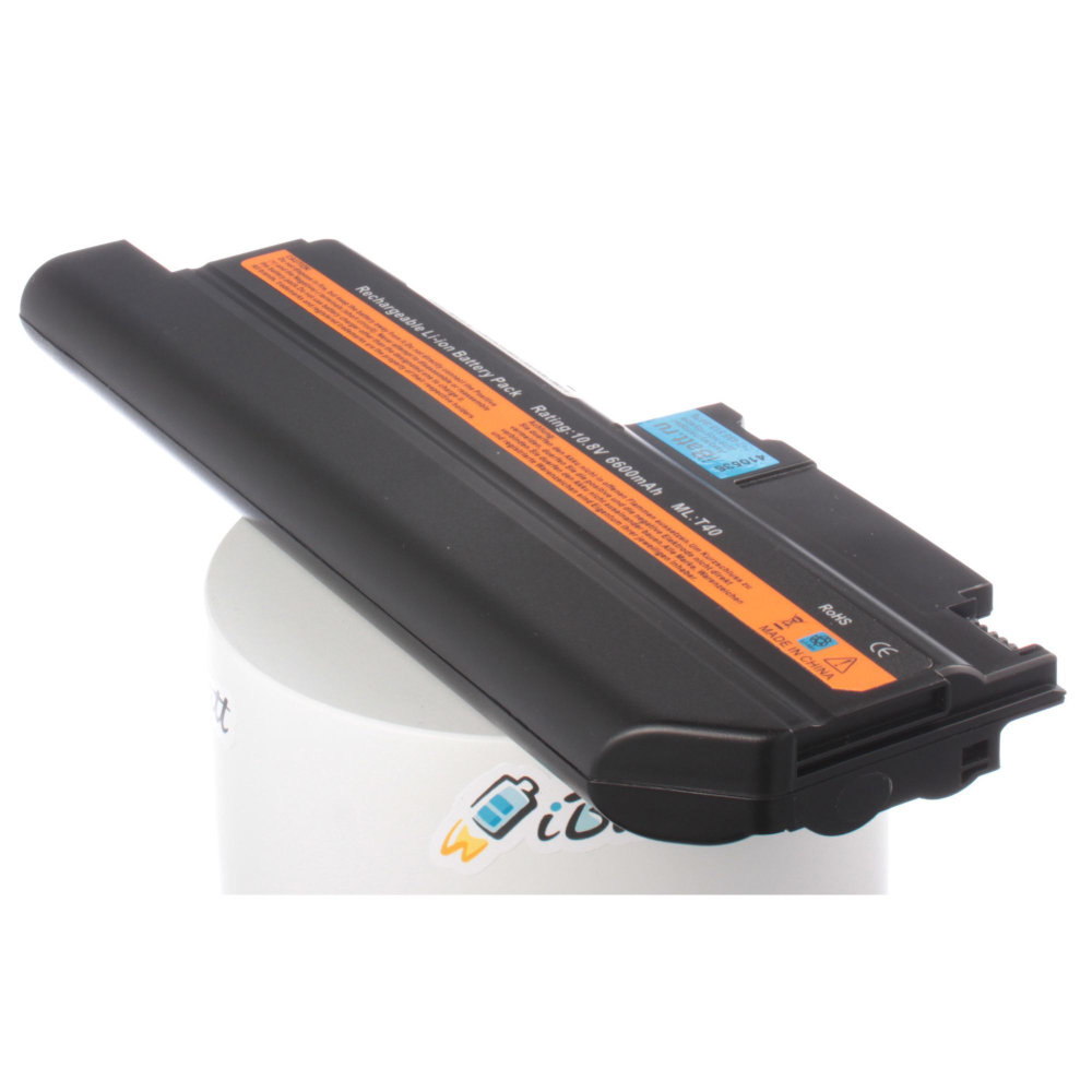 Аккумулятор iBatt 6600mAh, для ThinkPad T43 T42 T41 T40 R52 R51 T43p R50 T42P Type 2374 (T41) 2373