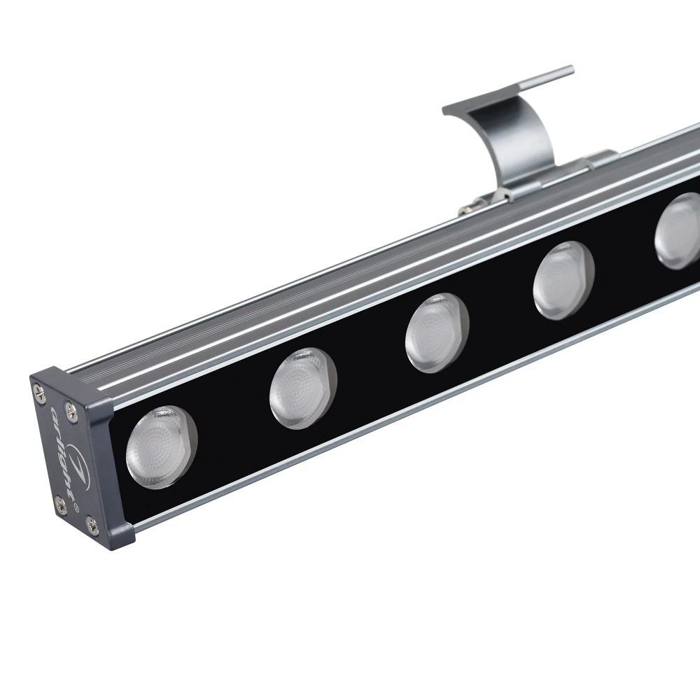 Линейный прожектор AR-LINE-760-18W Warm3000 (GR, 15 deg, 230V) (Arlight, IP65 Металл, 3 года) 045370