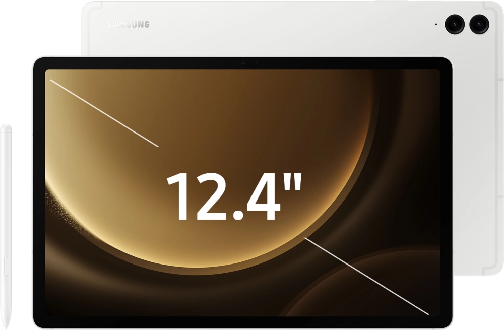 Планшет Samsung Galaxy Tab S9 FE+ BSM-X616B 1380 (2.4) 8C RAM12Gb ROM256Gb 12.4" TFT 2560x1600 5G eSIM Android 13 серебристый 8Mpix 12Mpix BT WiFi microSD 1Tb 10090mAh