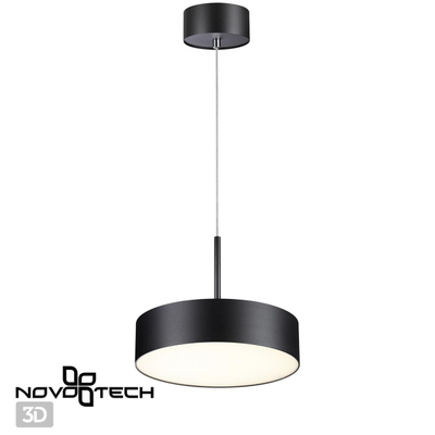 358762 OVER NT21 410 черный Светильник накладной светодиодный, длина провода 2м IP20 LED 30W 4000K 2600Лм 100-265V PROMETA
