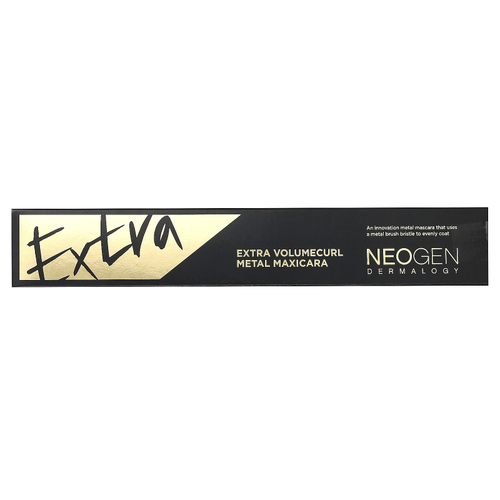 Neogen, Volcumecurl Metal Maxicara, оттенок 01 черный, 4 мл (0,13 жидк. унции)