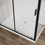 Душевой уголок Vincea Сити (City) VSR-5CT9012CLB, 1200*900, черный, стекло прозрачное