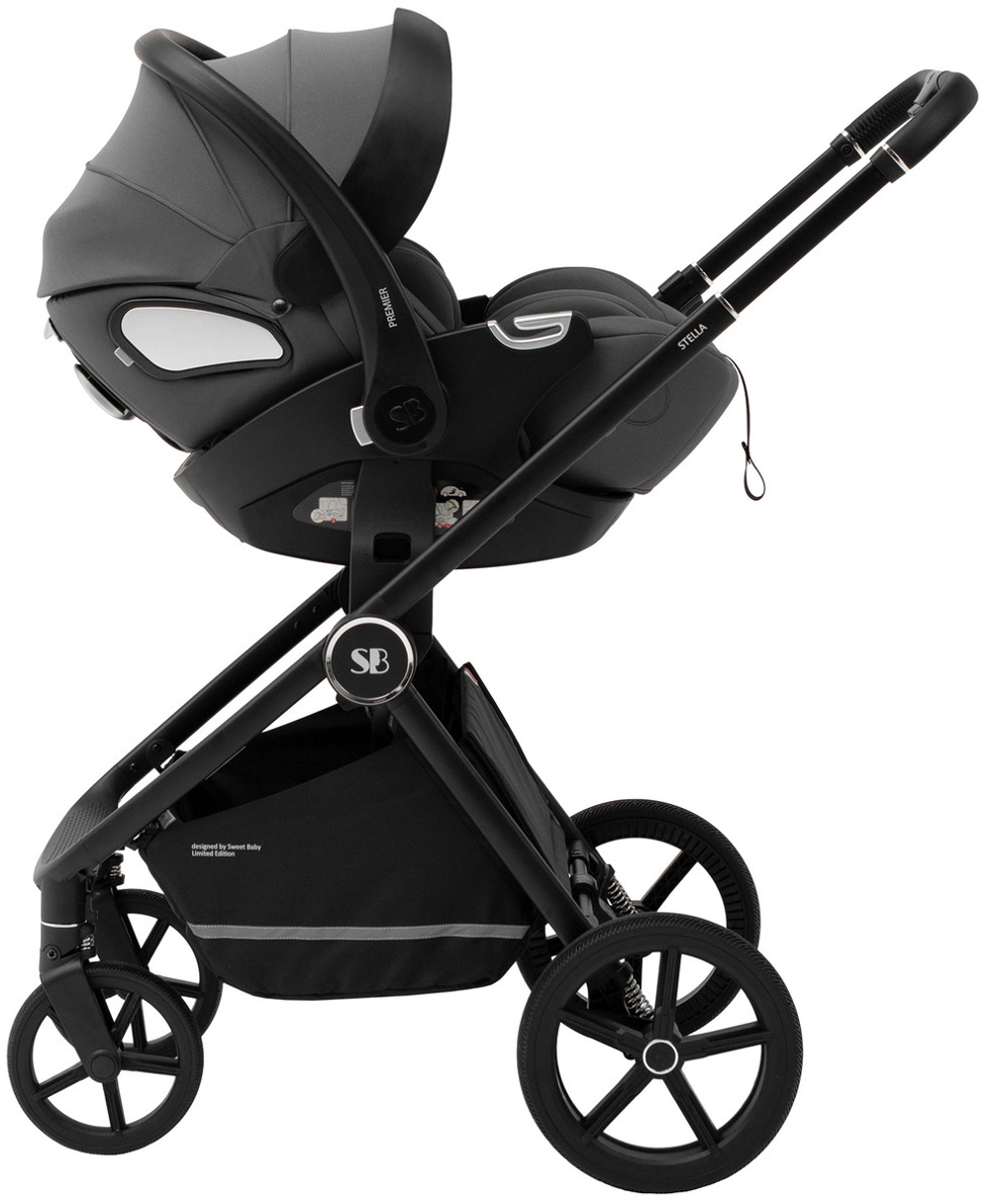 Коляска 3 в 1 Sweet Baby SBL Elegante Pro + автокресло Premier Grey Black
