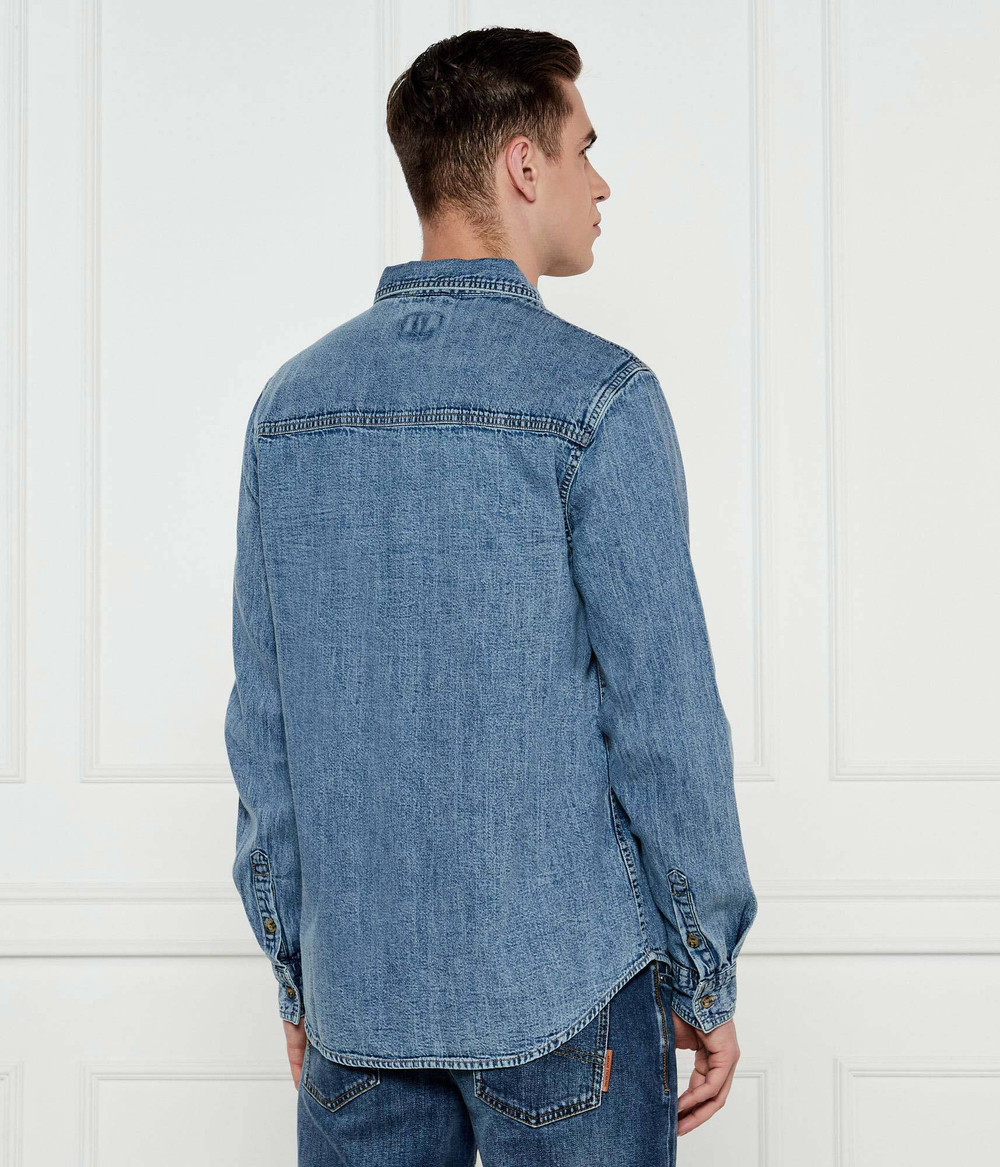Джинсовая рубашка Guess Jeans - голубой(M4YH56 D5EI2)