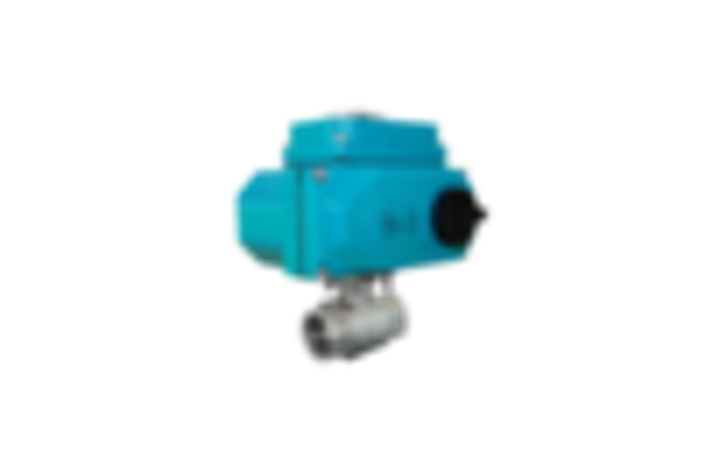 Кран шаровый муфтовый (2PC), AISI304 DN50 (2"), с электроприводом AC 24V (C-05)