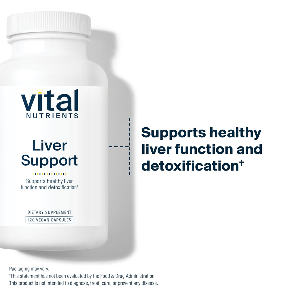 Vital Nutrients, добавка для печени, 120 веганских капсул