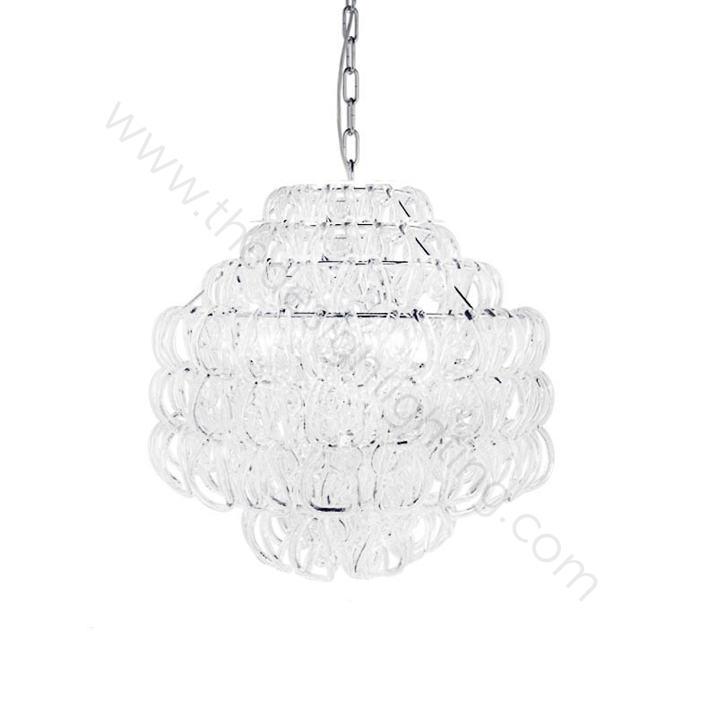 Pendant design lamp Giogali SP 3E by Vistosi (White)