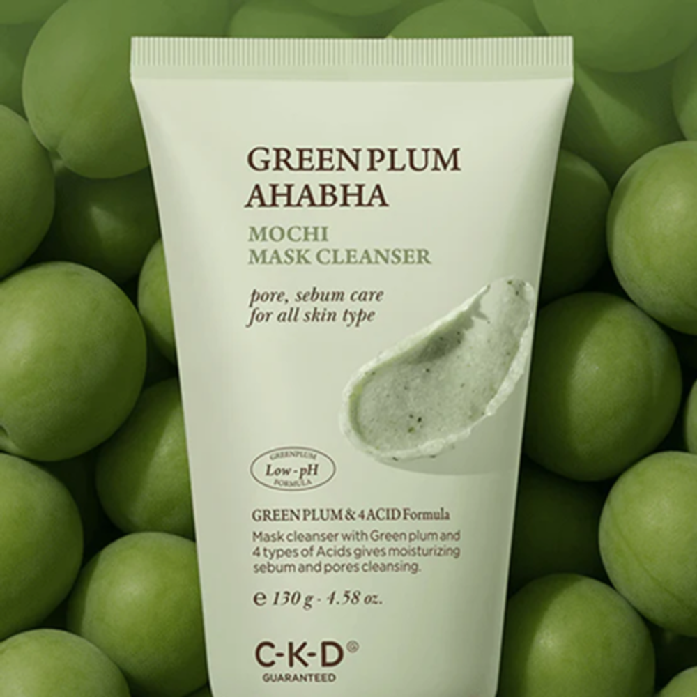 CKD Маска очищающая для лица с экстрактом зеленой сливы - Greenplum ahabha mochi mask cleanser, 130г