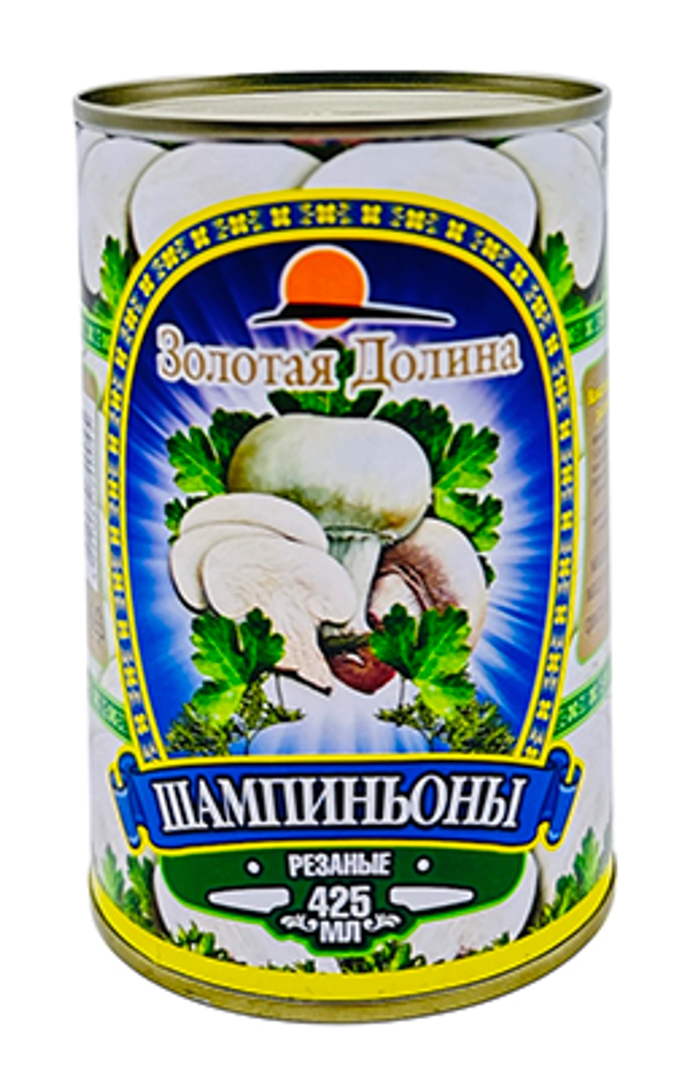шампиньоны 425мл ЗД резаные (1х24) ж/б