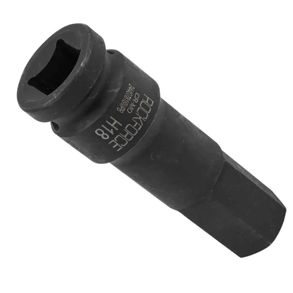 Головка-бита 6-гранная ударная 18мм,1/2'' RockForce RF-24407818MPB