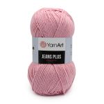 Пряжа YarnArt (ЯрнАрт) Jeans Plus / уп.5 мот. по 100 г, 160м, 36 розовый