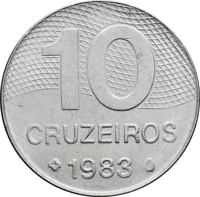 10 крузейро 1983 Бразилия