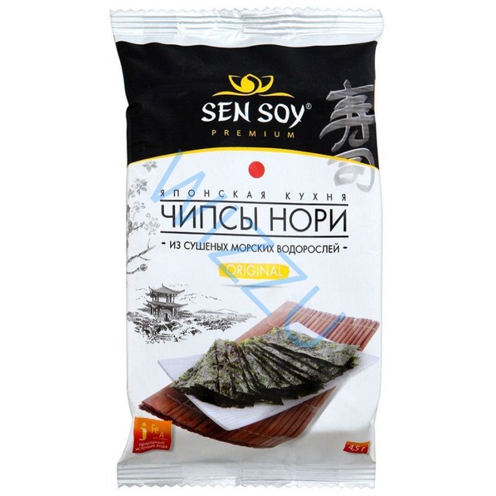 Чипсы Нори из морской водоросли Original 4.5гр., СЭНСОЙ