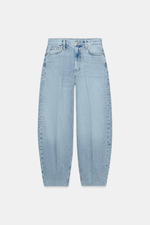 ЗАУЖЕННЫЕ ДЖИНСЫ С ВЫСОКОЙ ПОСАДКОЙ — ZW COLLECTION — ZARA