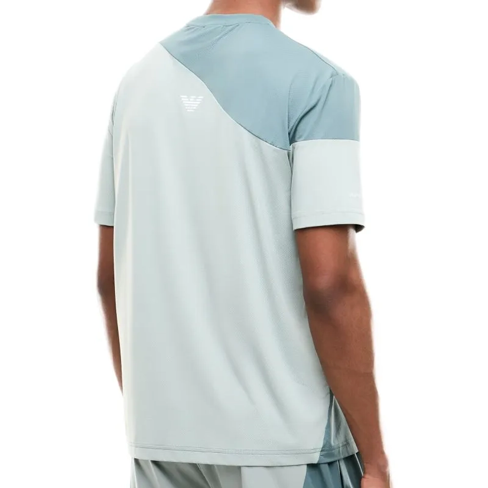 Теннисная футболка EA7 Man Jersey - silver pine