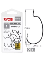 Крючок офсетный рыболовный RWH-05 №3/0 ( упк по 5шт)