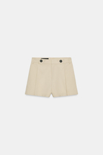 ШОРТЫ СО СКЛАДКАМИ И ПУГОВИЦАМИ — ZARA