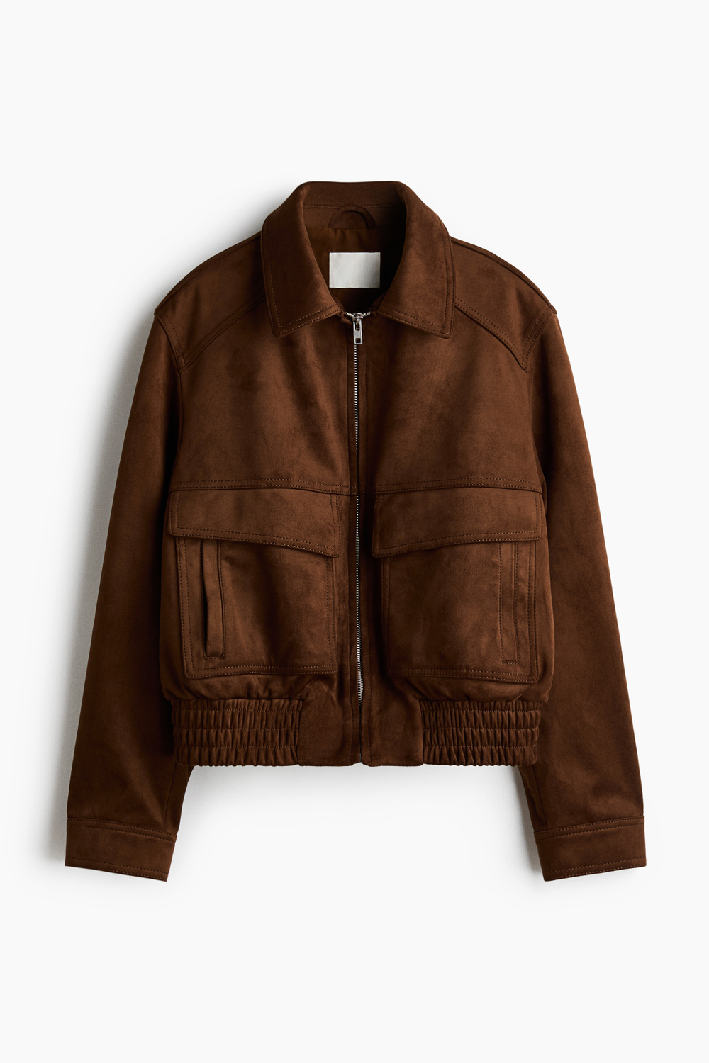 Куртка из ткани с покрытием — Тёмно-коричневый — H&M 1328847