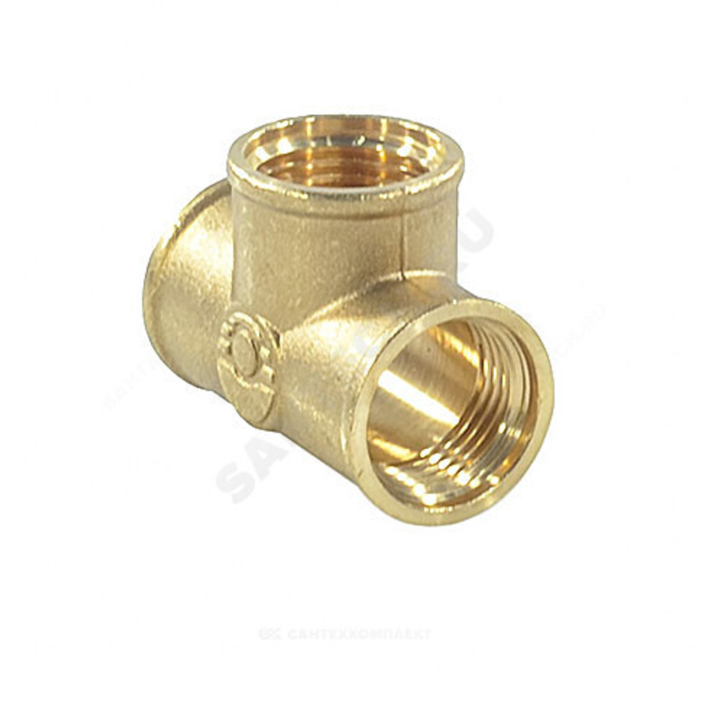 Тройник латунь Ду 15 (1/2") ВР/ВР VALFEX VF.130.L.012