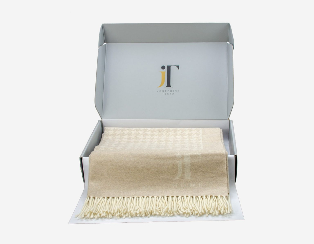 Плед 138х175 Josephine Testa Elba BEIGE