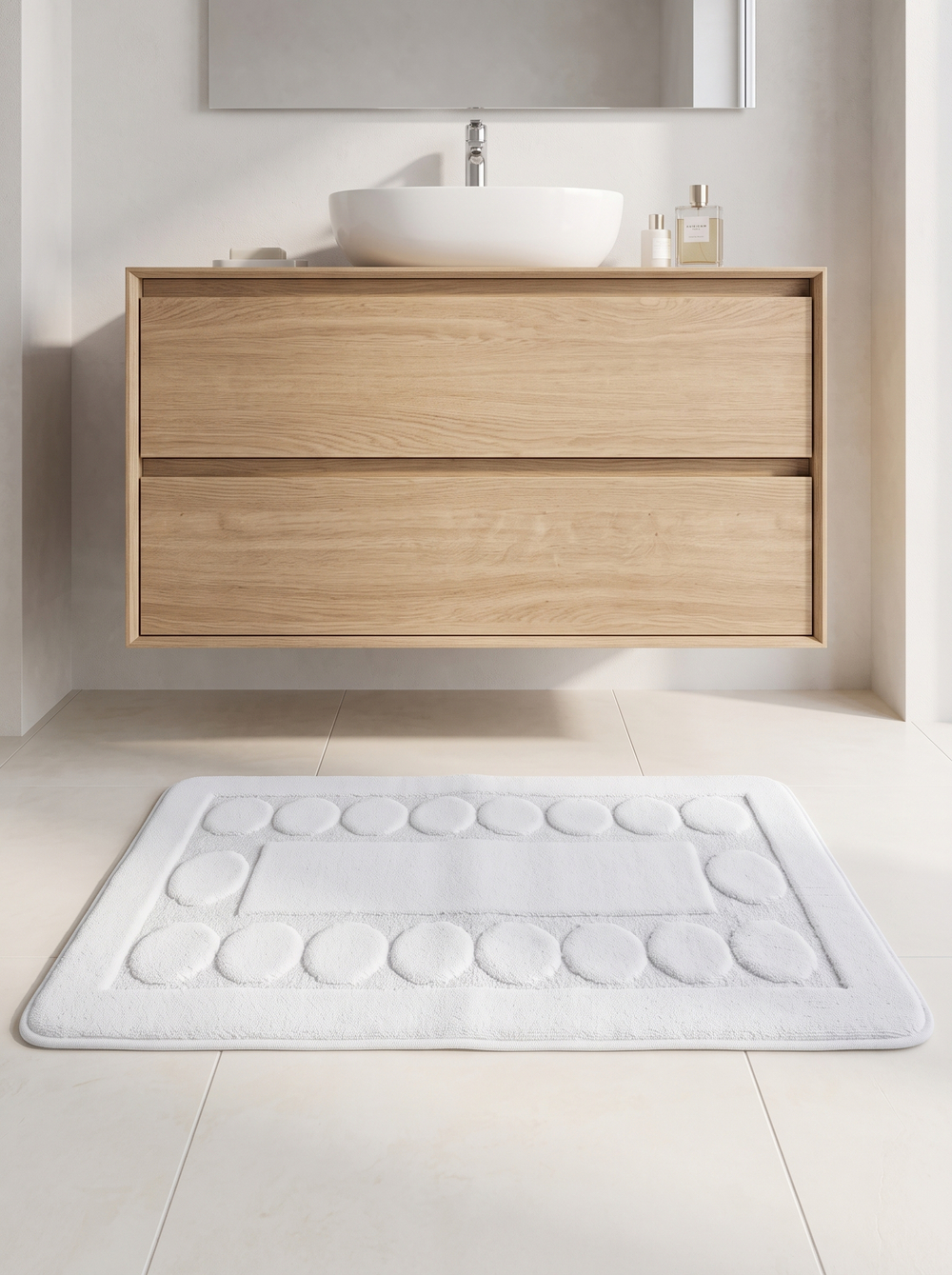 Коврик для ванной Zalel 60×100 см, кремовый
