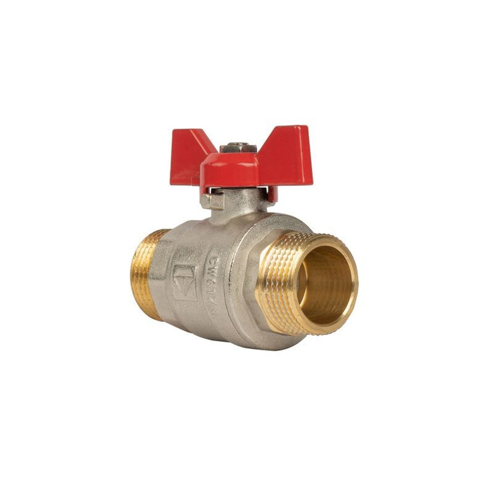 Кран шаровый НР 3/4" бабочка HLV