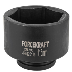 Головка ударная глубокая 1'', 115мм (6гр.) FORCEKRAFT FK-485120115
