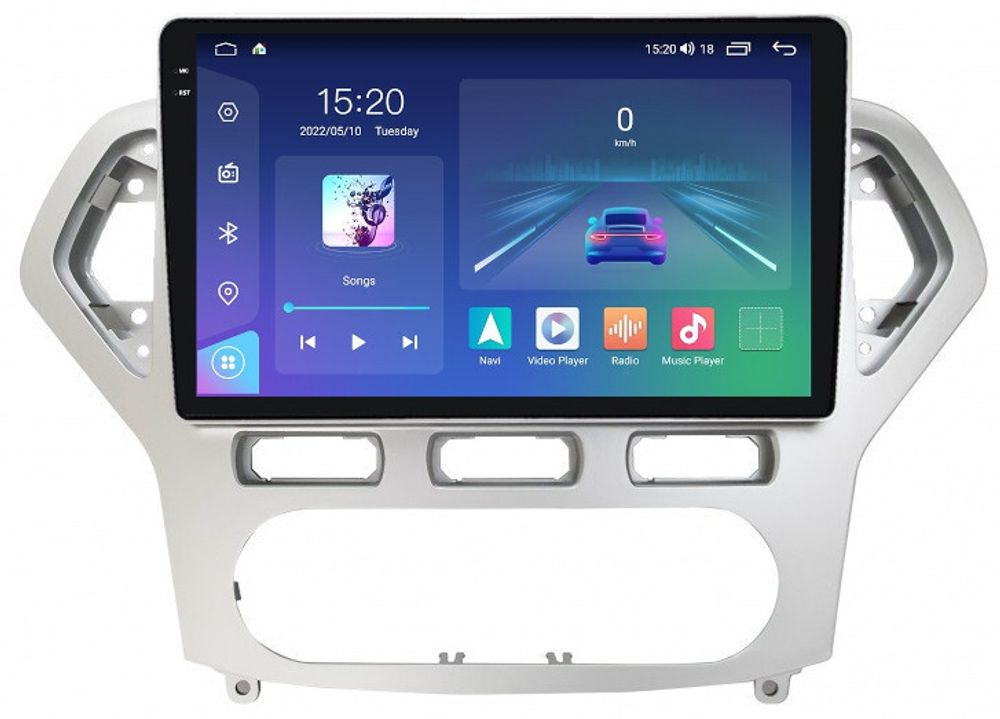 Магнитола для Ford Mondeo 4 2007-2010 - Parafar PF956U2K на Android 13, Быстрая, QLED+2K, CarPlay, 4G SIM-слот