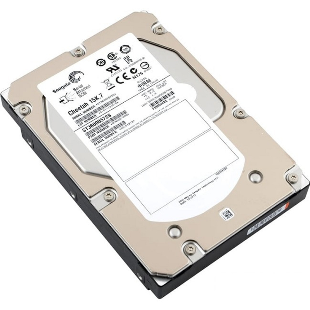 Жесткий диск HDD 3.5" 600Gb, SAS, Seagate, 15000rpm, 16Mb, Cheetah 15K.7 (ST3600057SS)