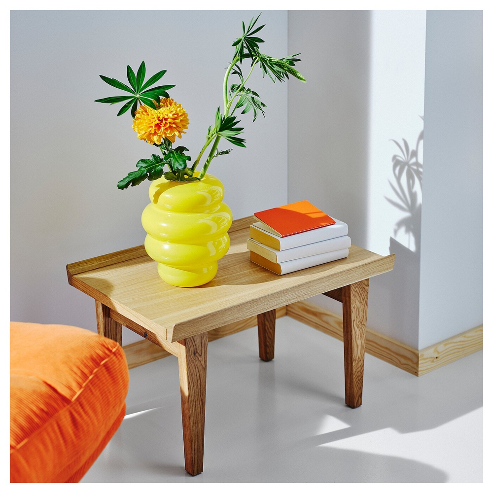 IKEA KÄLLARHALS (ИКЕА КЭЛЛАРХАЛС) — Ваза, желтая, 22 см, фото 2