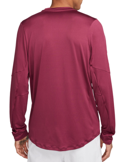 Футболка мужская теннисная теннисная Nike Dri-Fit Adventage Camisa - rosewood/white