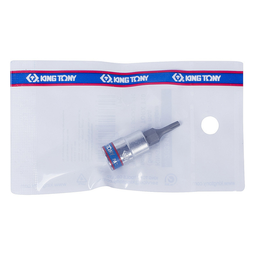 KING TONY (203309) Насадка (бита) торцевая 1/4", L = 37 мм, TORX, T9