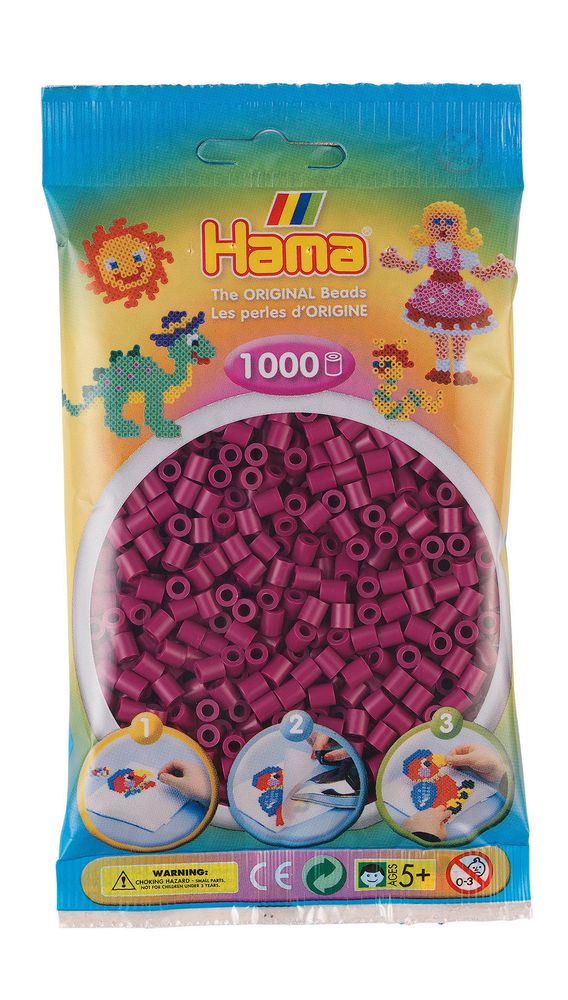 Hama Бусинки для термомозаики Midi сливовые, 1000 шт. (207-82)