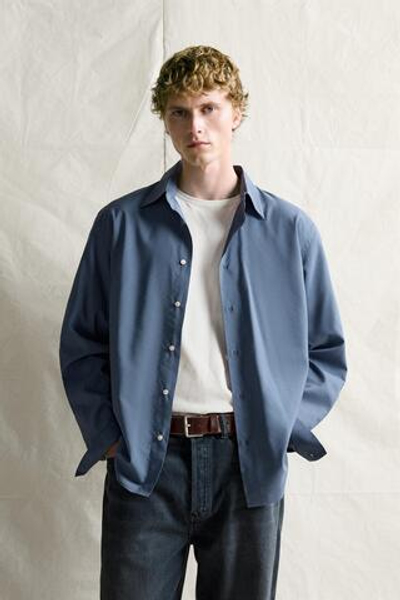 РУБАШКА RELAXED FIT ИЗ СТРУЯЩЕЙСЯ ТКАНИ — ZARA · 1103/743