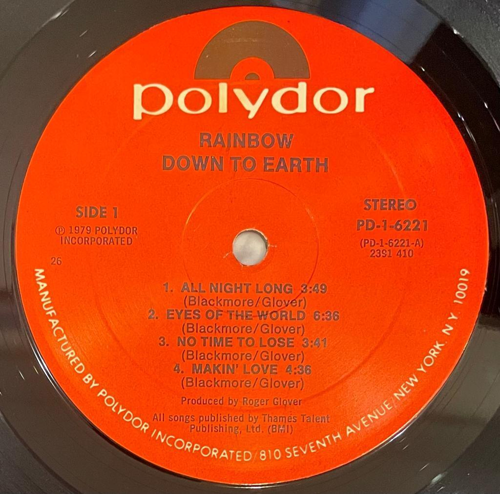 Rainbow - Down To Earth (США 1979г.)