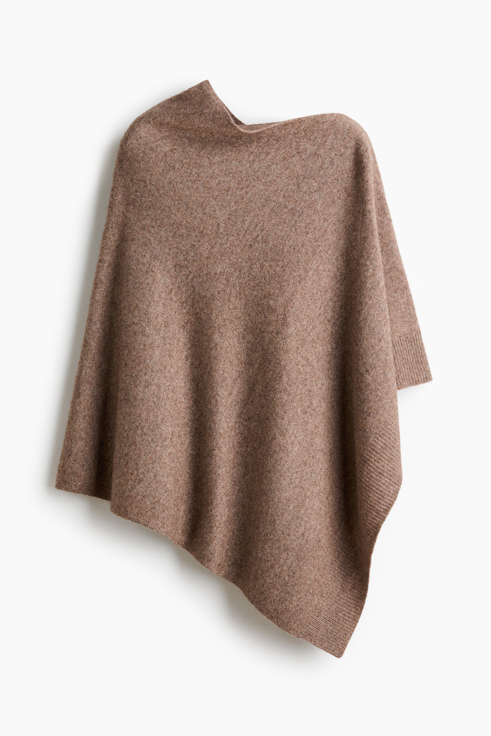 Тонкое трикотажное пончо с кашемиром - H&M