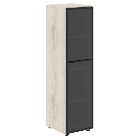 Шкаф колонка со стеклянной дверью LMC 40.2(L)  400х430х1517 LOFTIS