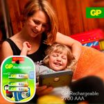 Батарейки аккумуляторные Ni-Mh мизинчиковые 6 шт. (ПРОМО 4+2) ААА (HR03) 930 mAh, GP, 100AAAHC4/2-2CR6