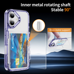 Прозрачный чехол Lumen Case с подставкой 2‑в‑1 и отделением для карт: iPhone 17