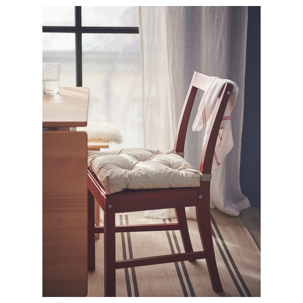 Подушка на стул IKEA MALINDA (МАЛИНДА), Экрю, 40 / 35х38х7 см