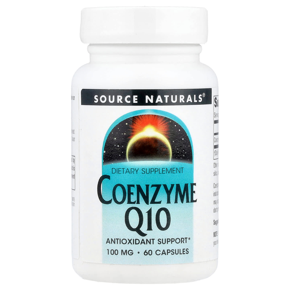 Source Naturals, коэнзим Q10, 100 мг, 60 капсул