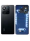 Задняя крышка для Xiaomi Redmi Note 14 4G черная (Midnight black) со стеклом камеры