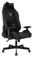 Кресло игровое Knight Neon черный соты экокожа с подголов. крестов. металл