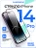 Стекло противоударное iPhone 14 Pro 6.1" Full Screen 2.5D (20D) черное
