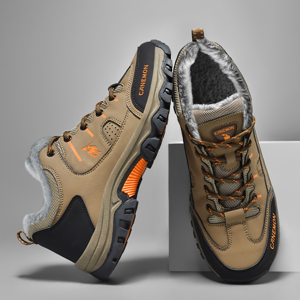 PROTECTCAMEL Men"s Fleece Lined Athletic Shoes Insulated Shoes Men"s