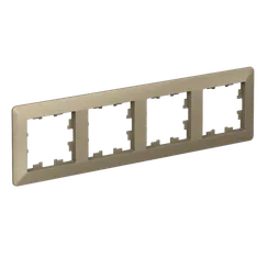 Рамка пластиковая на 4 поста Systeme Electric AtlasDesign Air Шампань ATN225504
